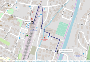 Fußweg Ferienhaus Almroeserl