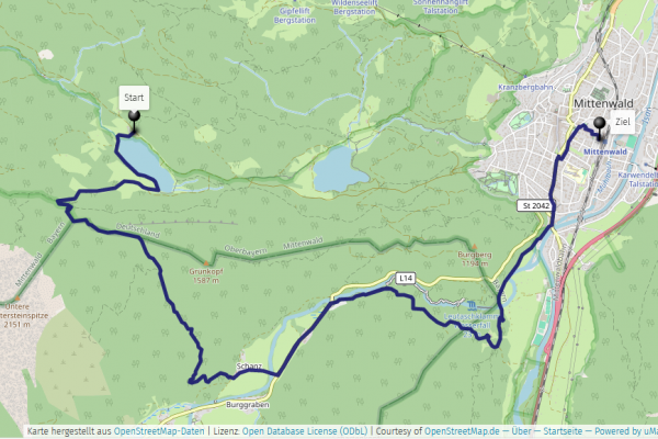 Karte Franzosensteig Geisterklamm
