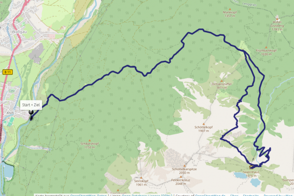 Karte Fischbachalm Soiernhaus